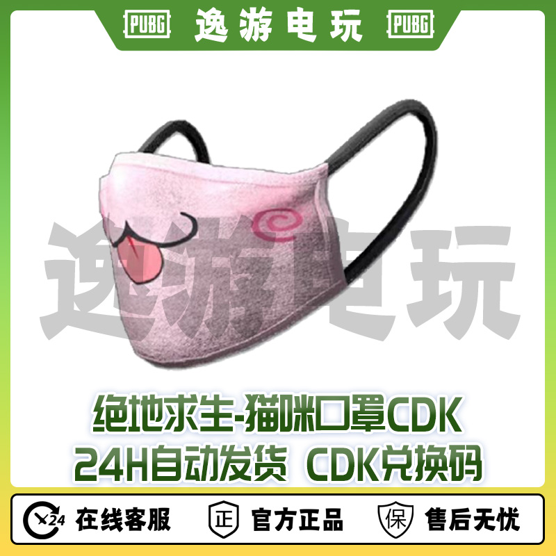 steam绝地求生PUBG可爱小猫咪口罩CDK