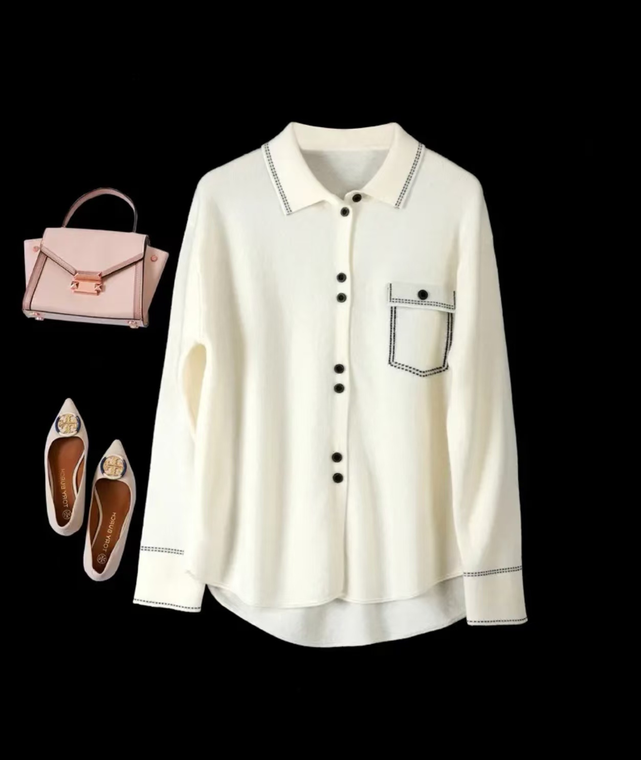 喜丝雅女士新款时尚百搭气质羊毛开衫342