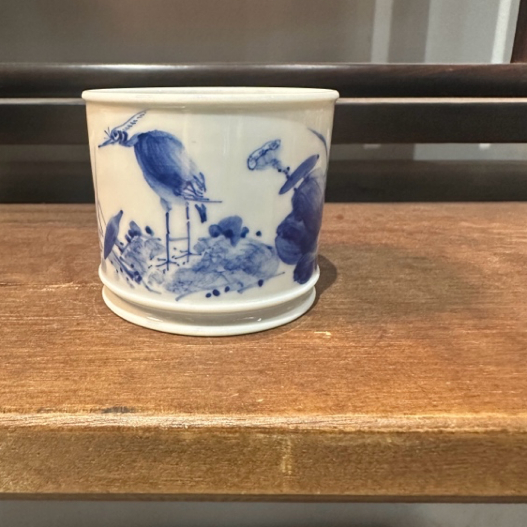 景德镇手工瓷，花鸟可乐杯陶瓷主人杯手绘
