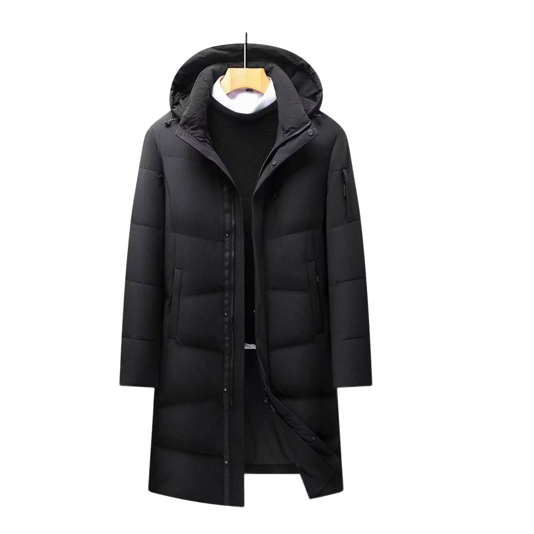 新款过膝长款加厚防寒外套羽绒服23998