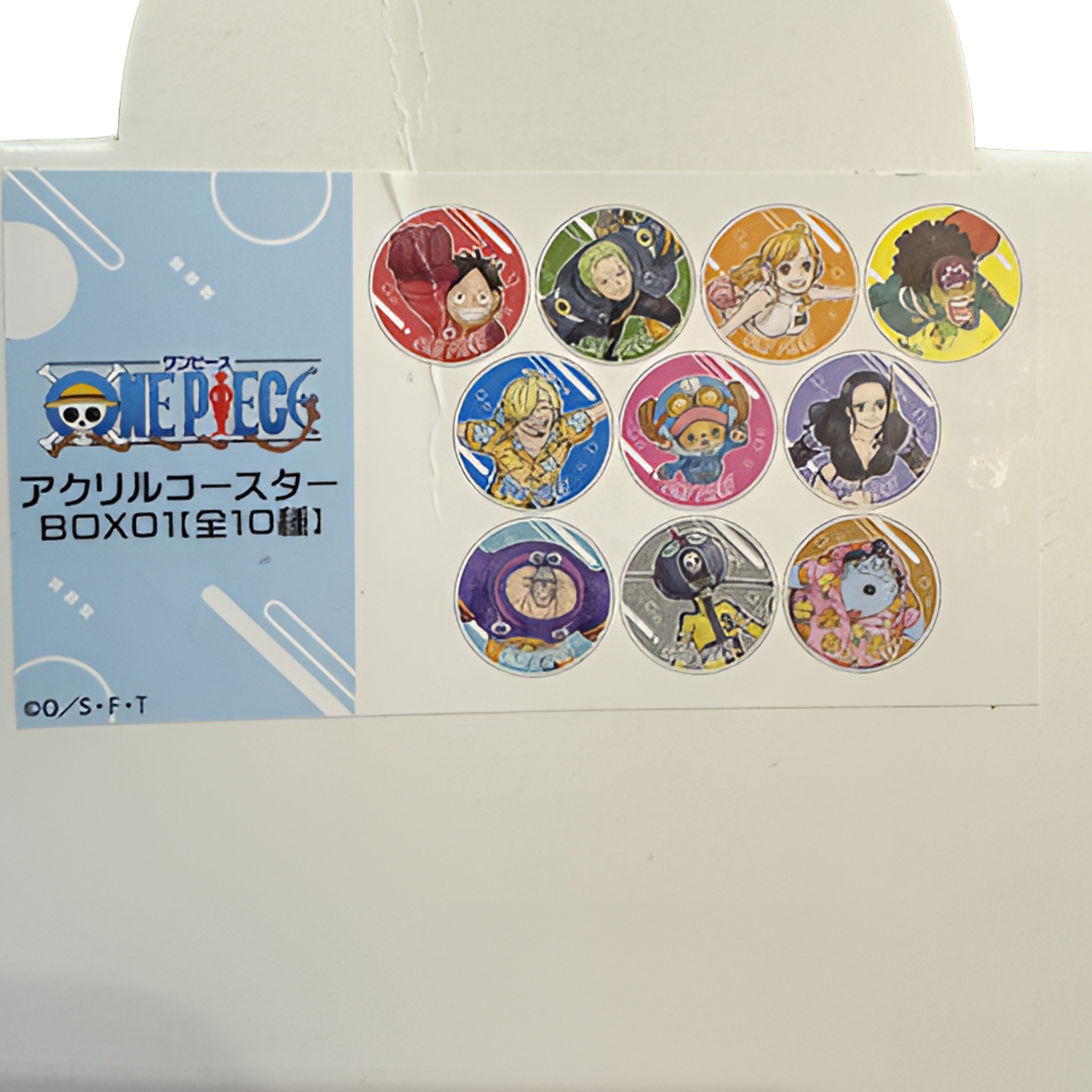 【海贼王】正版日谷 蛋头岛主角团亚克力95mm杯垫 直播代拆