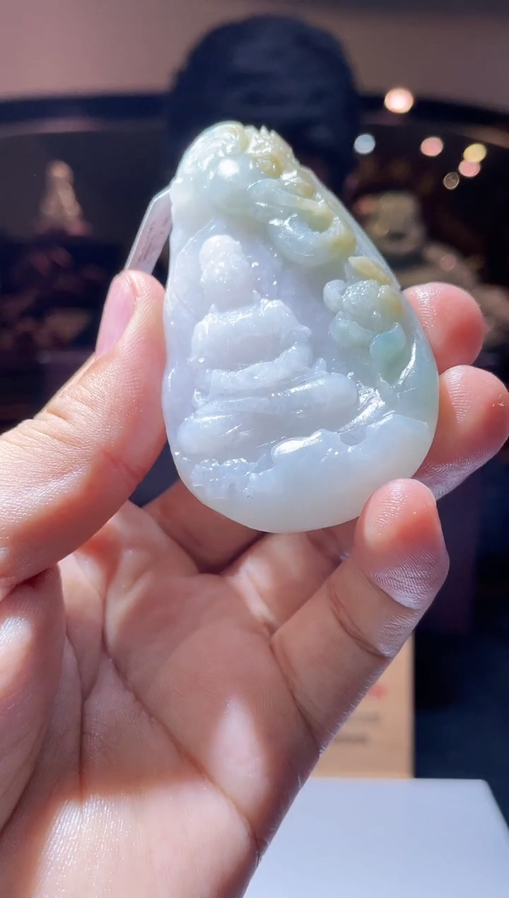 【闪购商品】定制翡翠未镶嵌8-毛货挂件需要抛光