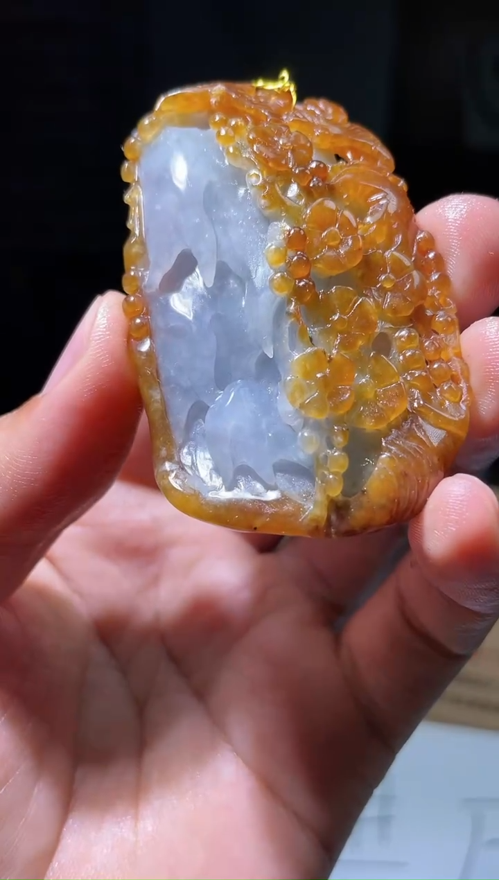 【闪购商品】定制翡翠未镶嵌67-毛货挂件需要抛光