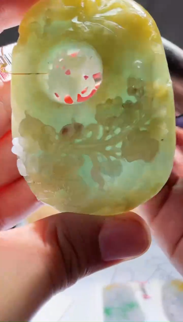 【闪购商品】定制翡翠未镶嵌76-毛货挂件需要抛光