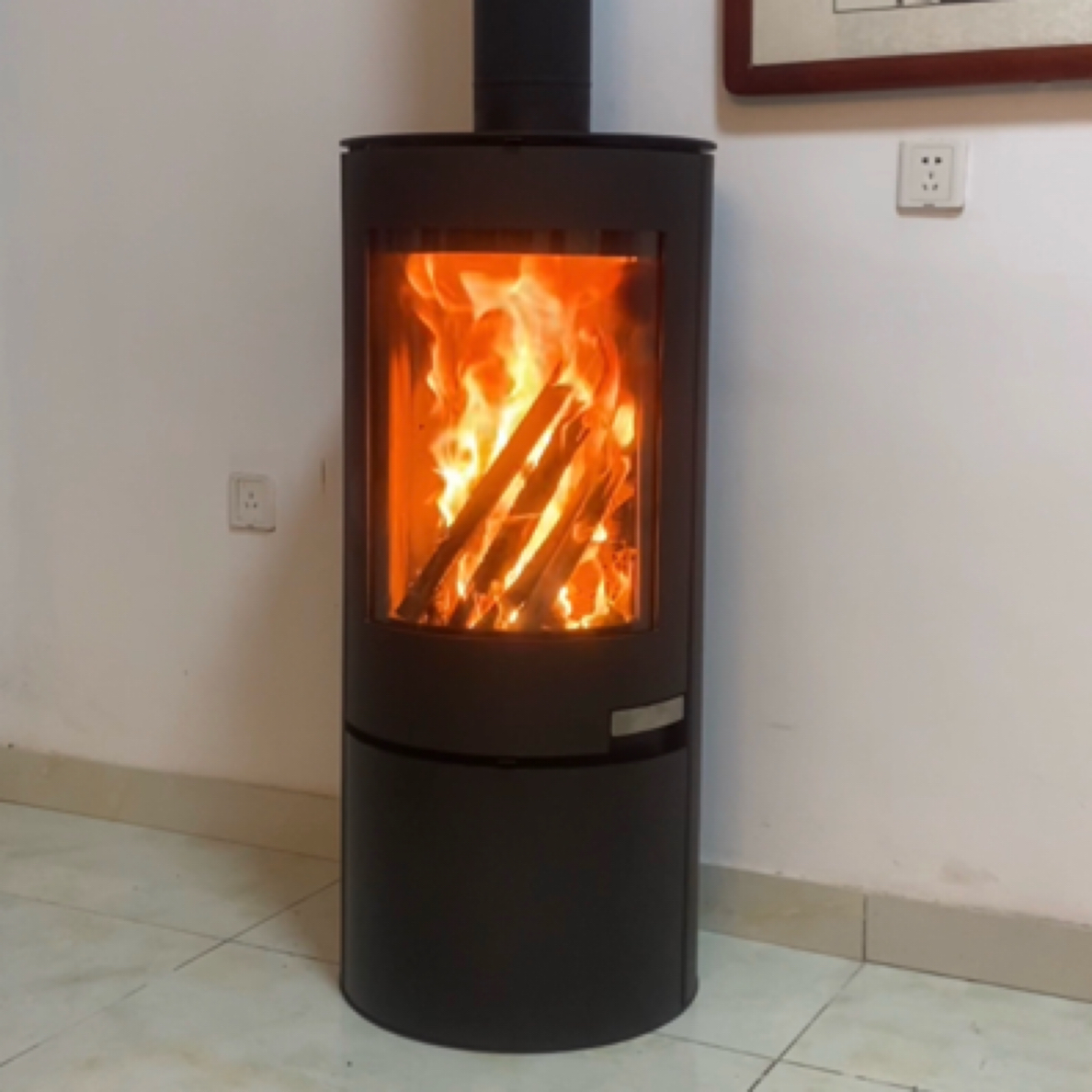 高端观赏型真火壁炉家用燃木取暖器别墅民宿适用