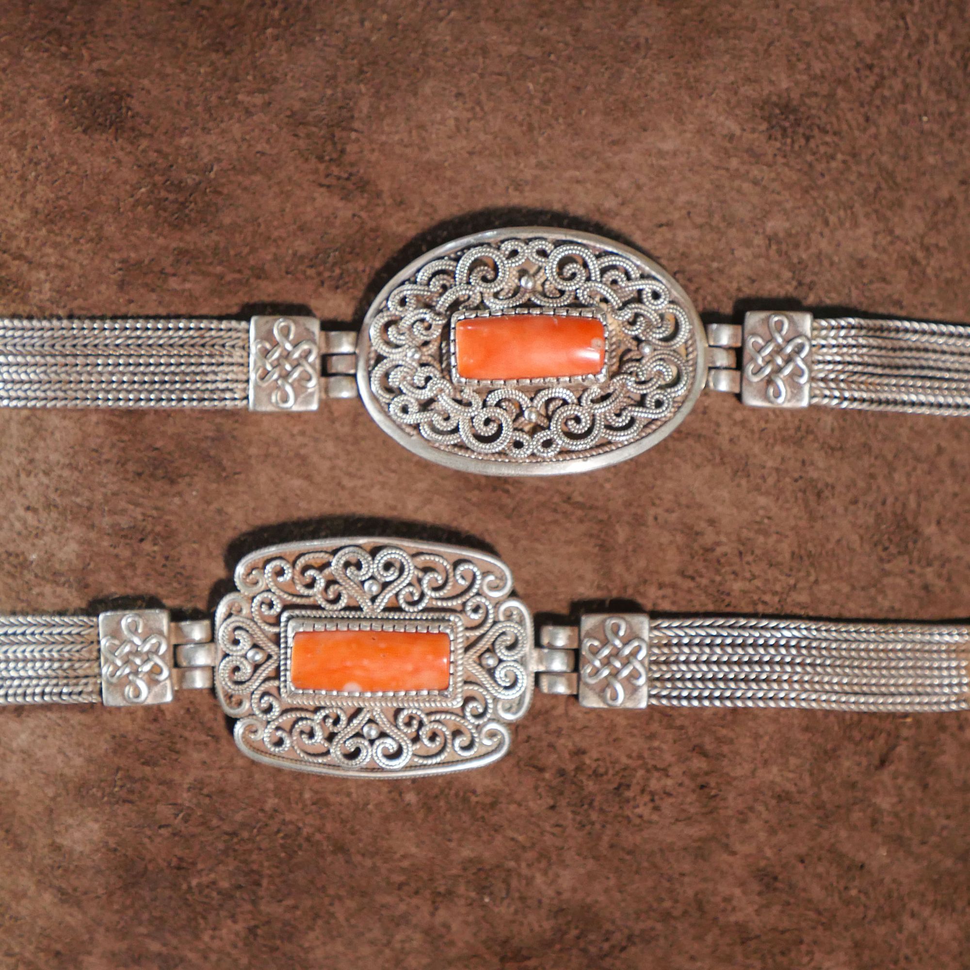 足银手链 复古纯银民族风手工手链时尚气质搭配