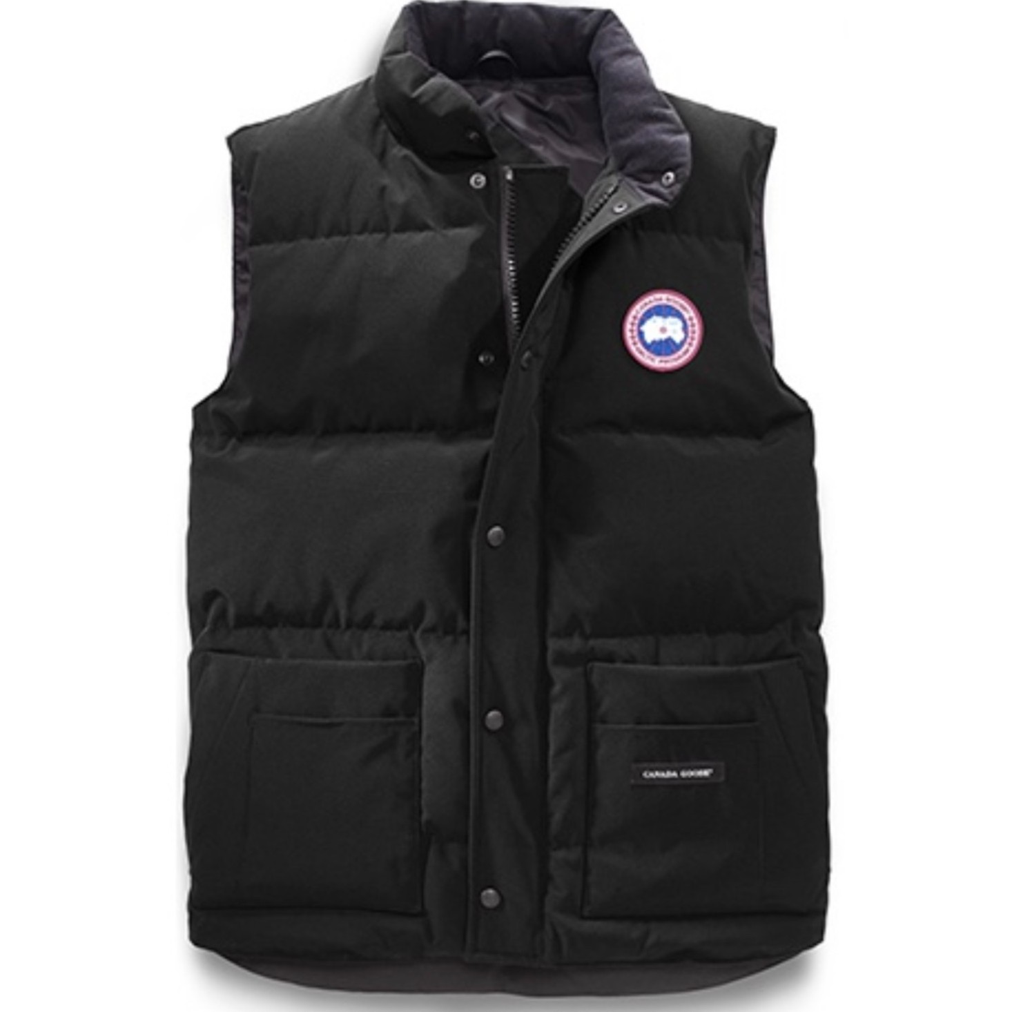 未使用 CANADA GOOSE/加拿大鹅 黑色男士羽绒马甲无袖休闲外套