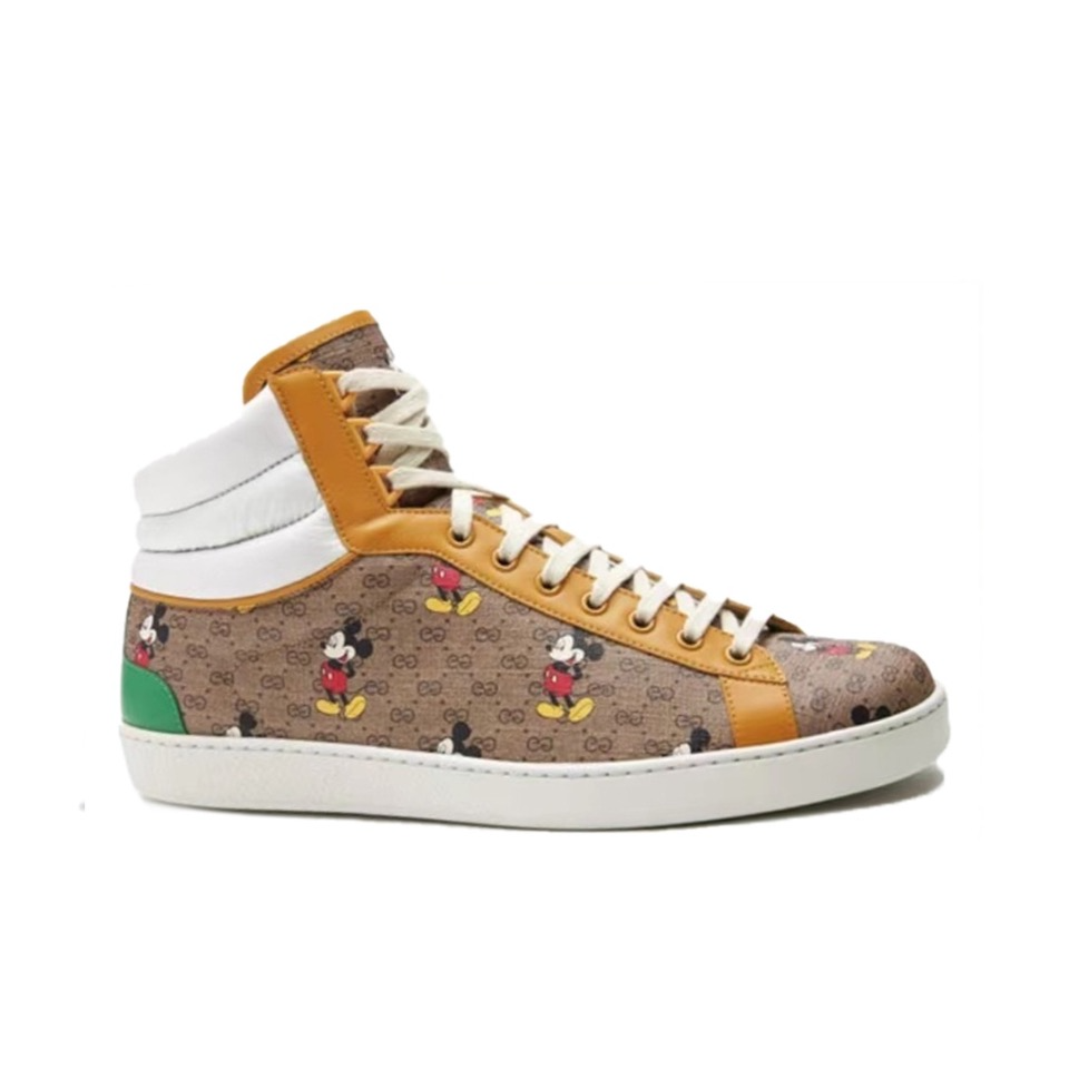 全新未使用 GUCCI/古驰 联名男士休闲高帮鞋
