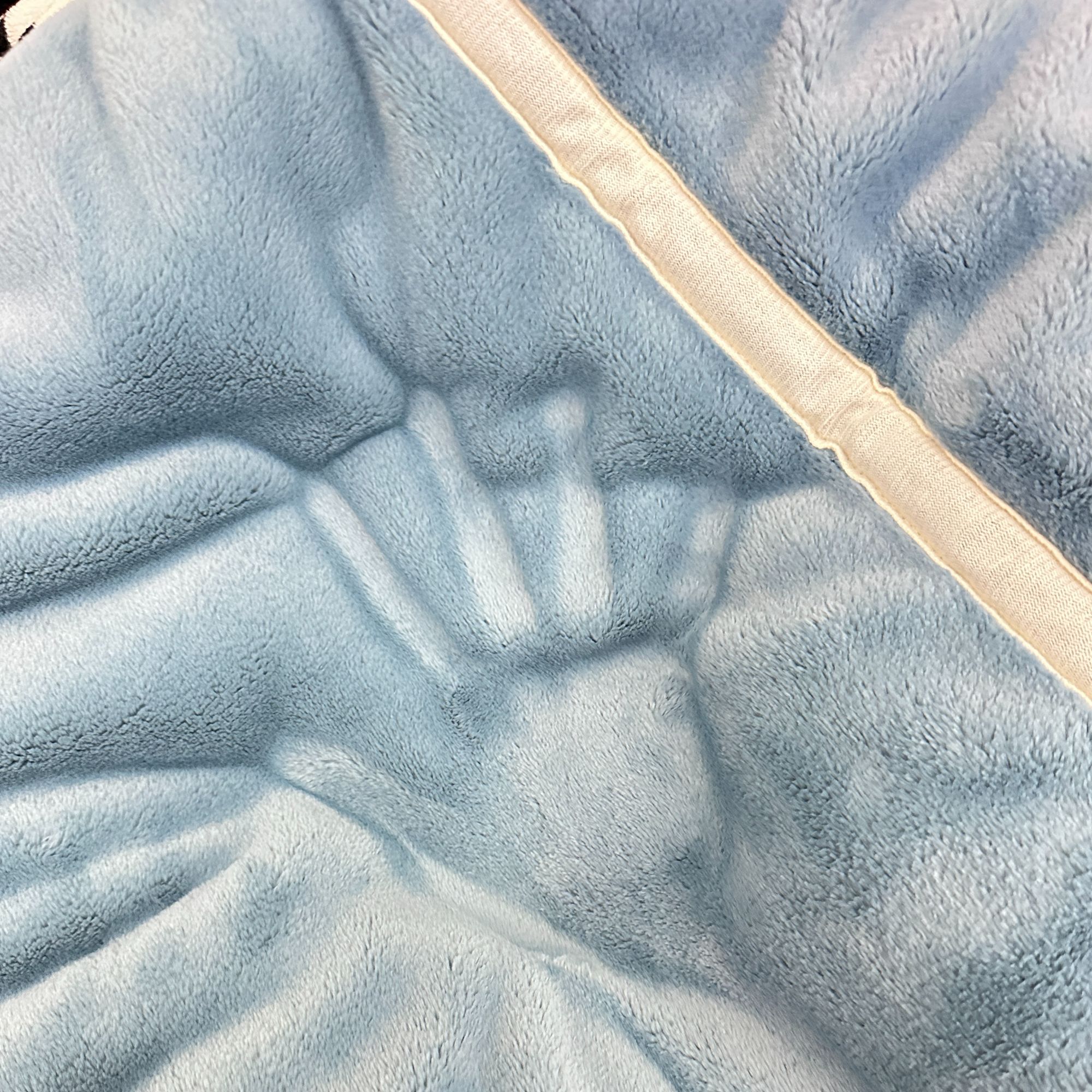 200*230cm【撤柜雾蓝色云貂绒云毯被】色丝微瑕主播手中款