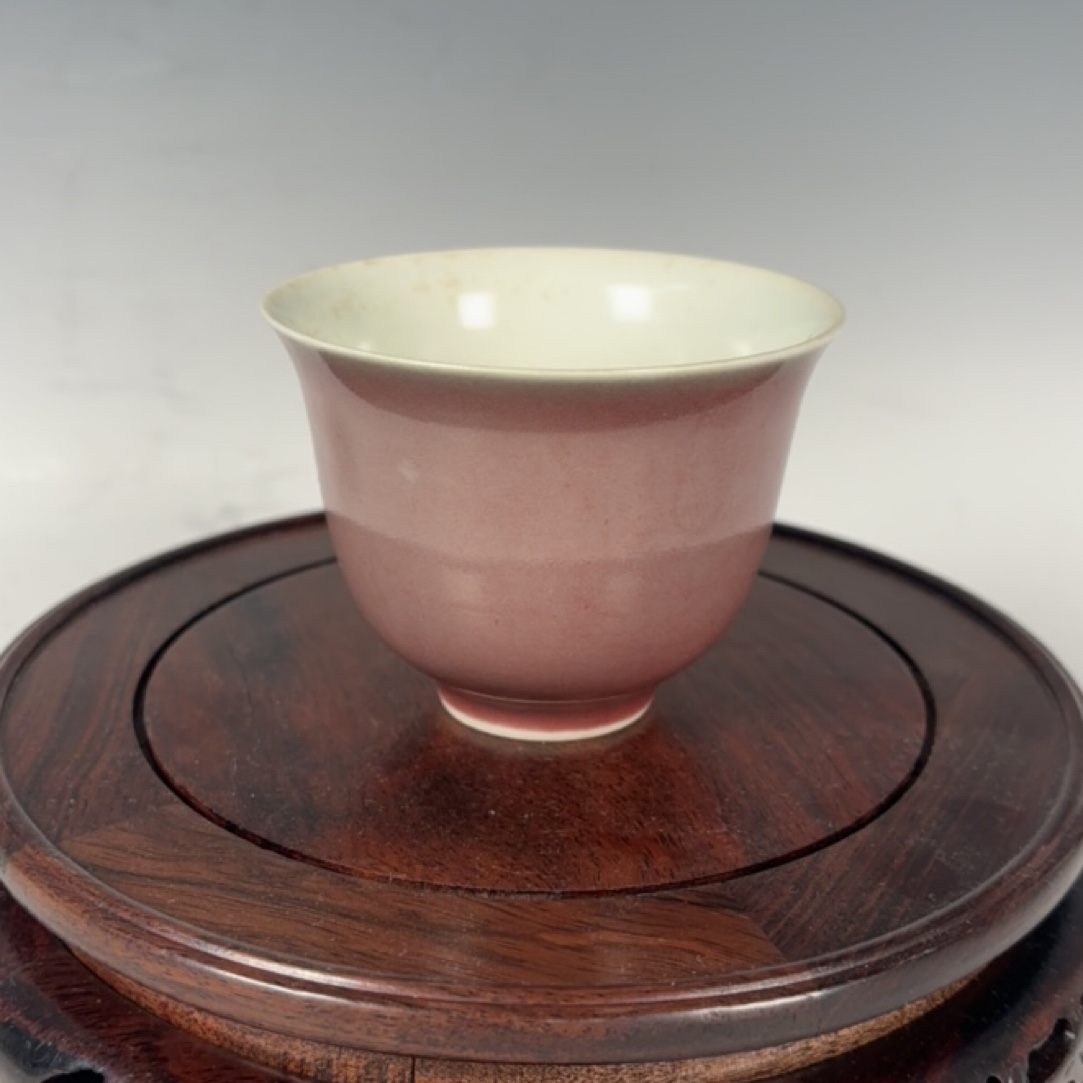 清代豇豆红主人杯