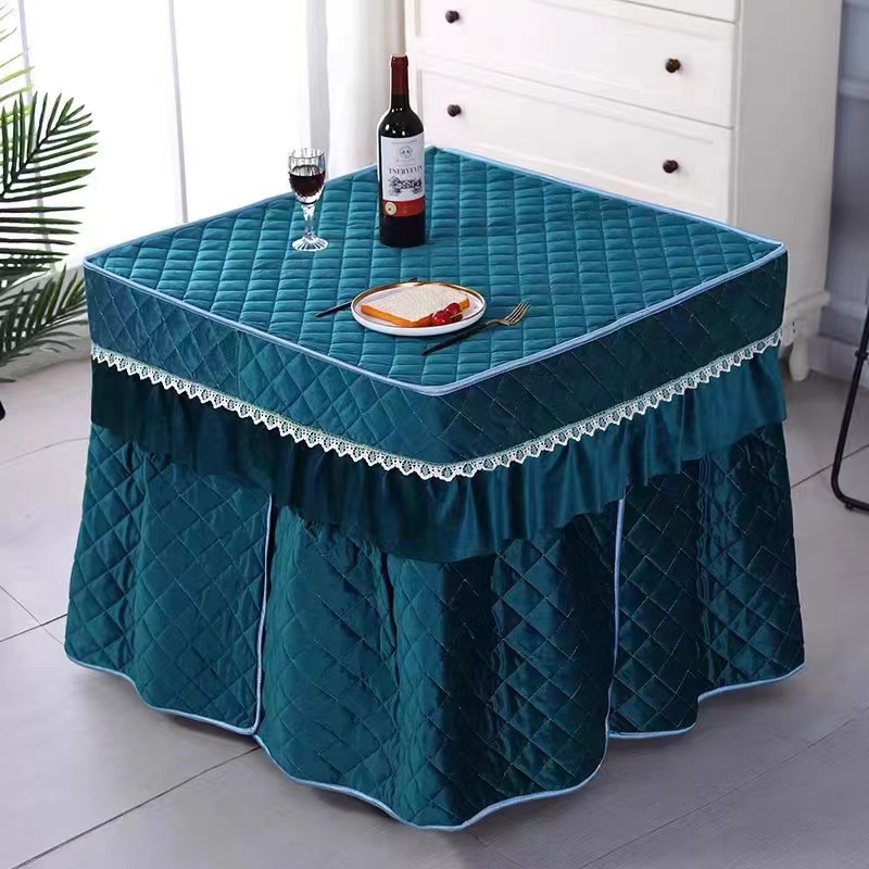 电烤炉套罩烤火罩正方形客厅电炉子家用取暖器烤火桌子布电炉桌布