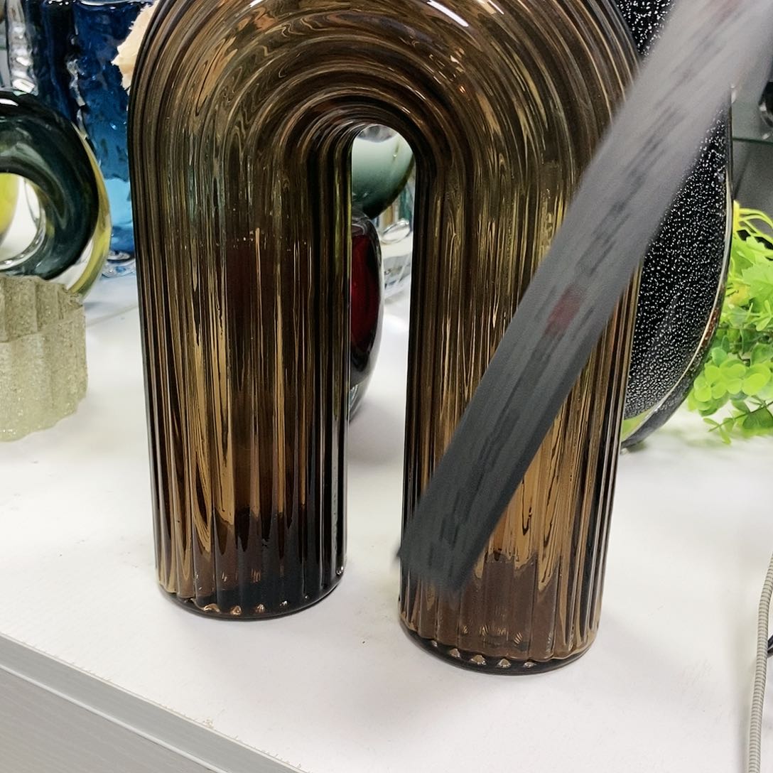 琉璃花瓶摆件家居高30