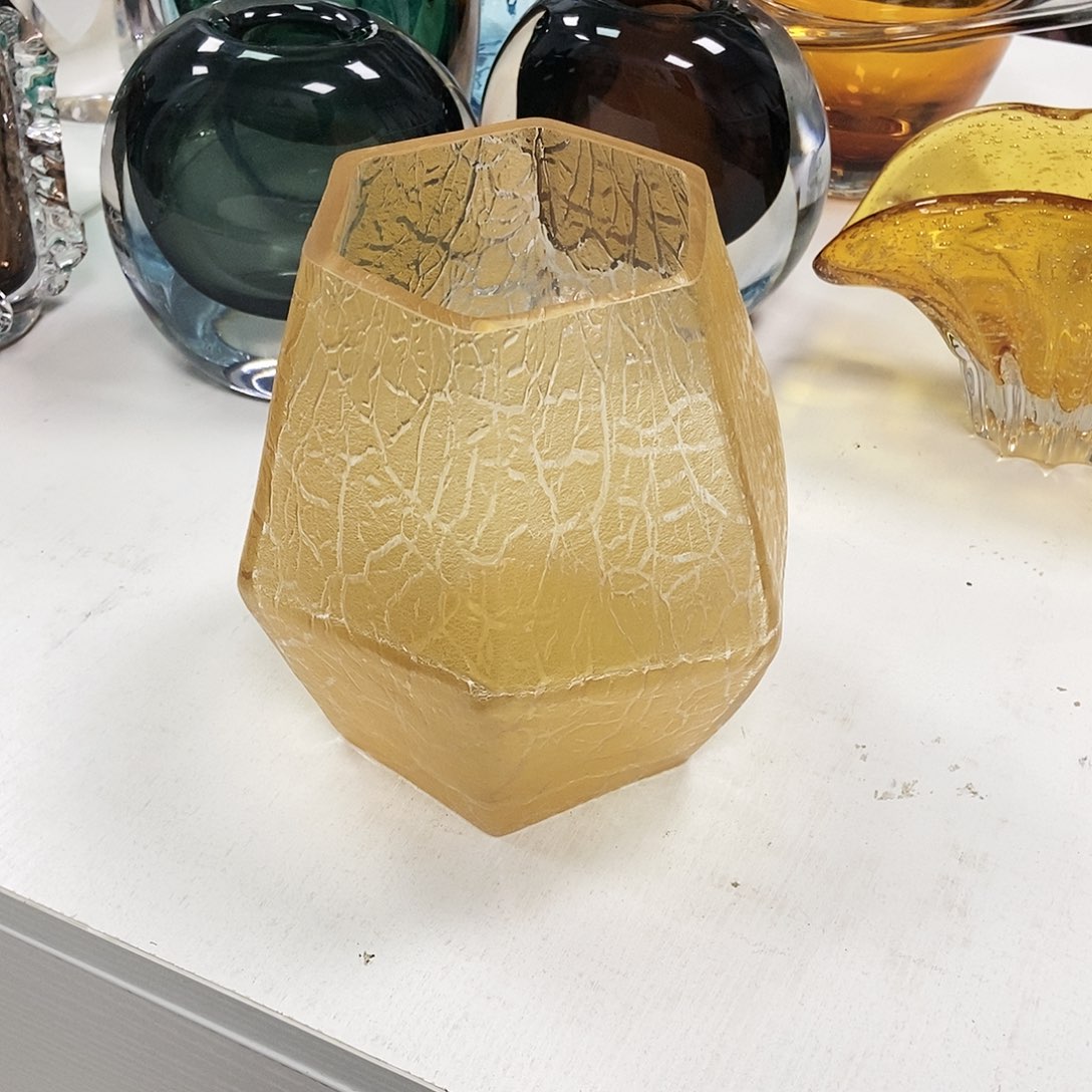 黄色琉璃花瓶摆件家居设计17