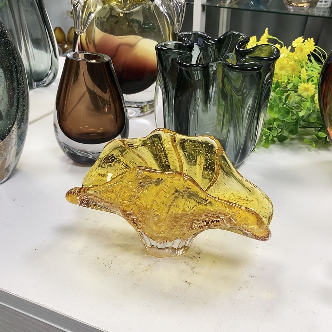 琉璃琥珀花瓶摆件家居高10