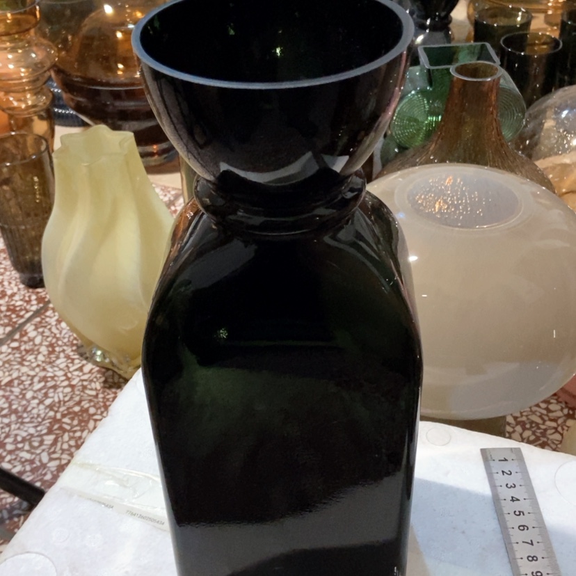 【闪购商品】黑色玻璃器皿花瓶玻璃