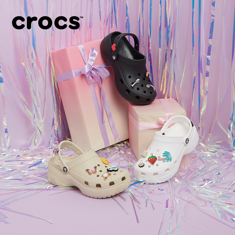 【小水专属】CROCS云朵洞洞鞋包头增高女士凉拖|206750