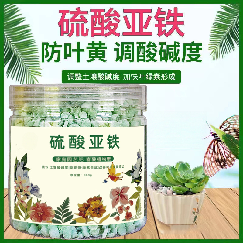 硫酸亚铁家庭园艺肥喜酸植物型养花缓释复合肥元素颗粒花肥水溶肥