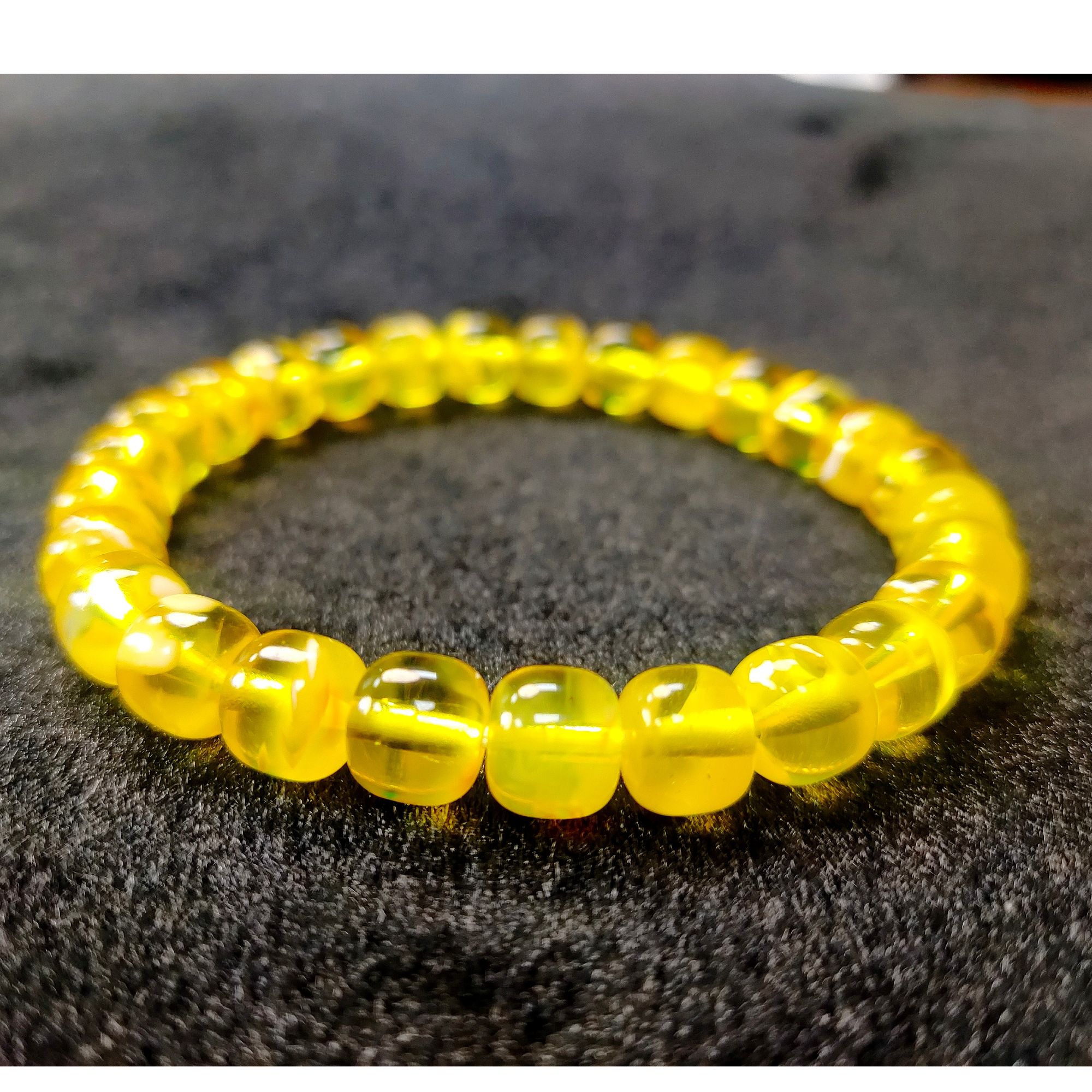 金丝蜜蜡老型手串时尚百搭单圈精美女款女士气质经典经典黄色