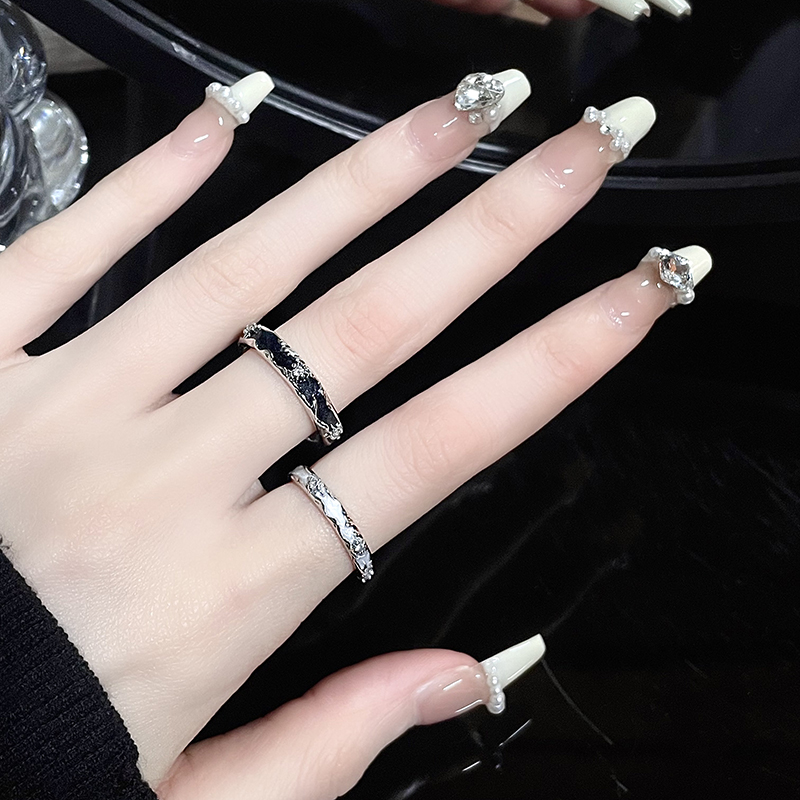 个性高级感法式小众设计感简约情侣戒指指环