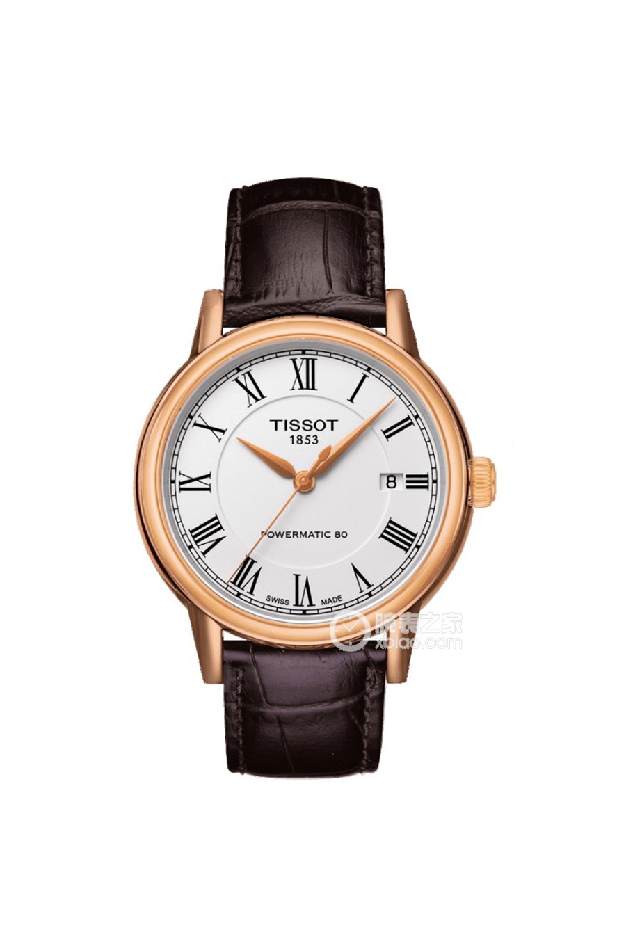 95新 Tissot/天梭 名奢/天梭卡森皮带镀金白盘/表径39.2