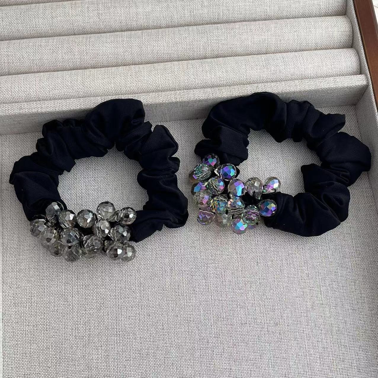 SG510  春夏新款炫彩晶晶丸子头发圈