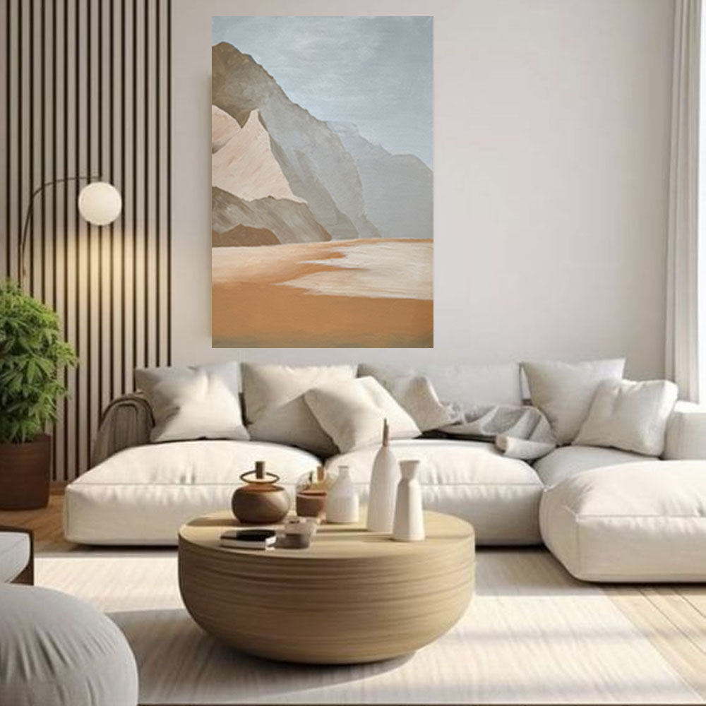 山峦——纯手绘轻奢客厅玄关卧室油画装饰画