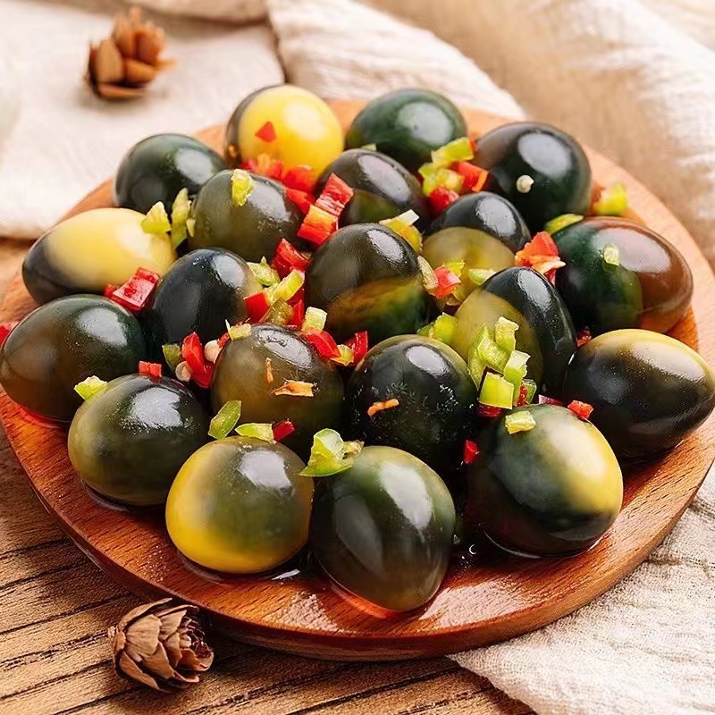 火龙珠正宗庐山特产鹌鹑皮蛋无铅工艺溏心小皮蛋30枚凉拌美食