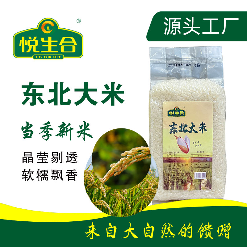 【悦生合福利】东北大米黑龙江产地颗粒饱满好吃新米500g/1袋