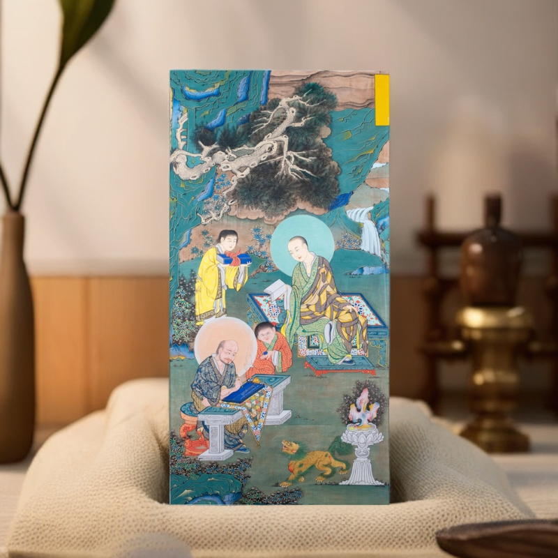 创新唐卡艺术画作罗汉图