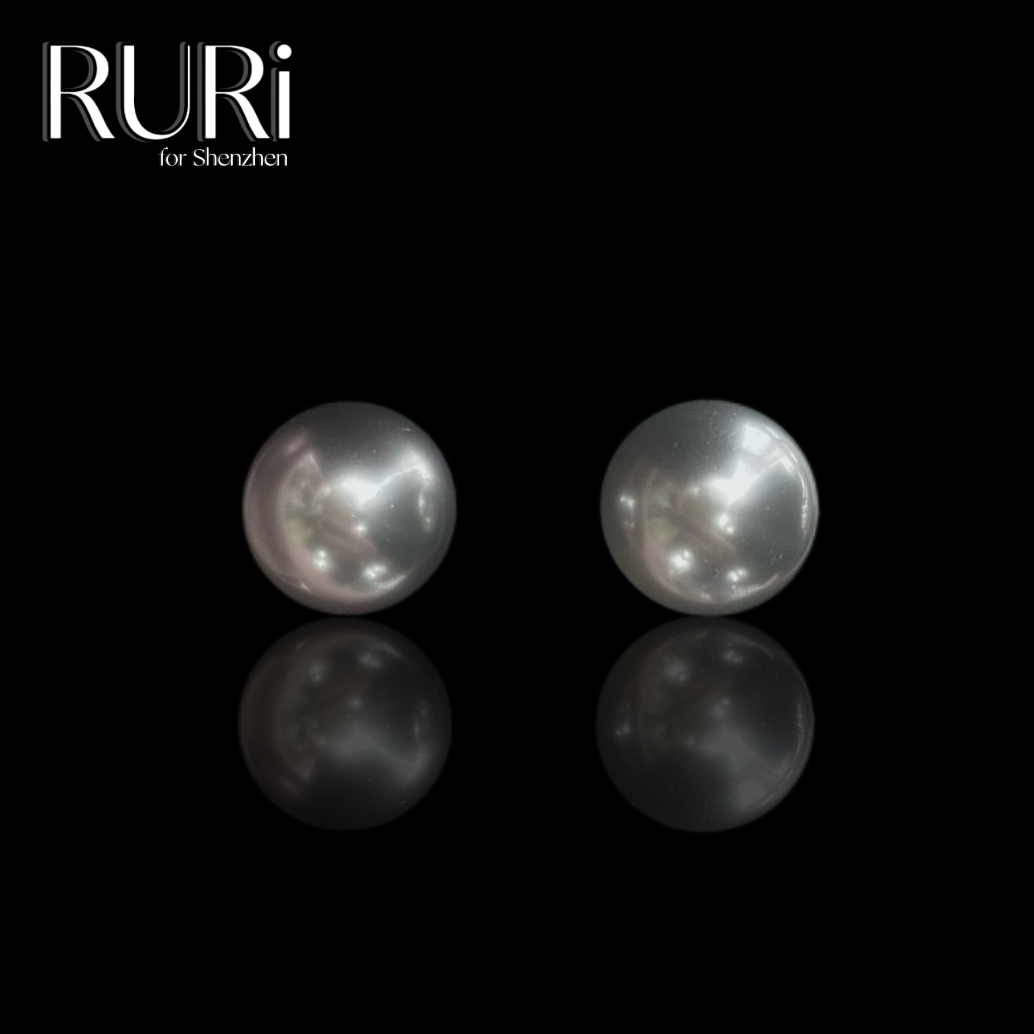 珍珠耳饰 气质百搭银灰色亮白色珠珠耳饰