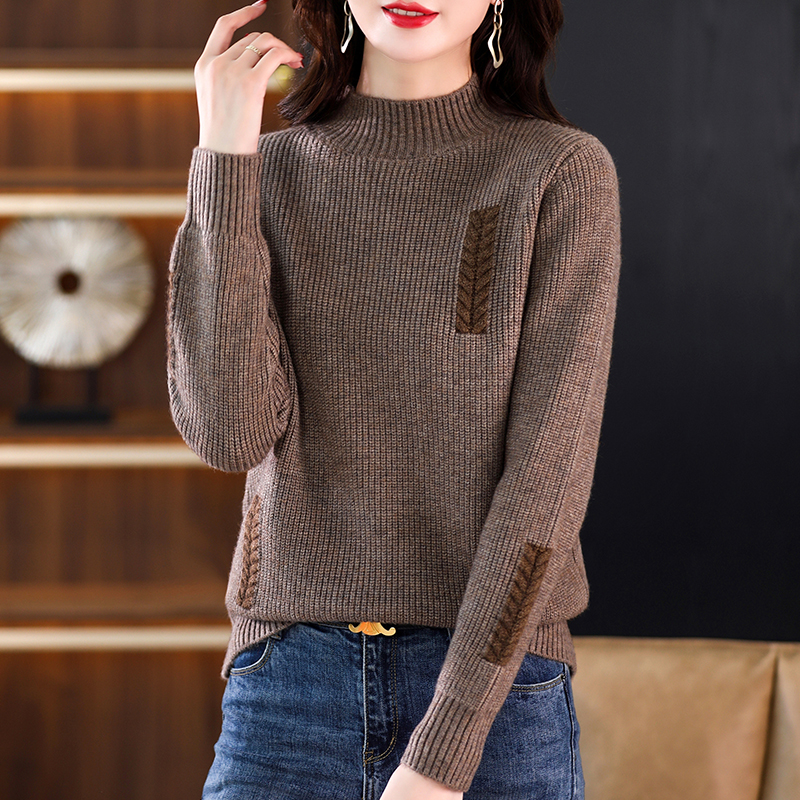 打底衫毛衣针织时尚半高领秋冬内搭长袖打底衫毛衣针织时尚半高领