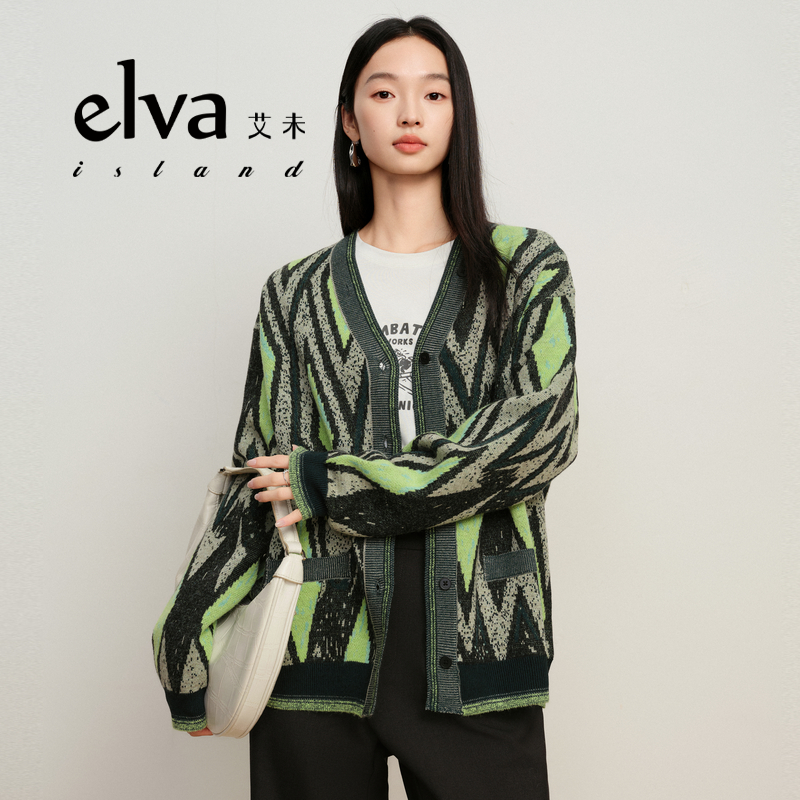 【商品】Elva’Island冬季绿色毛衫