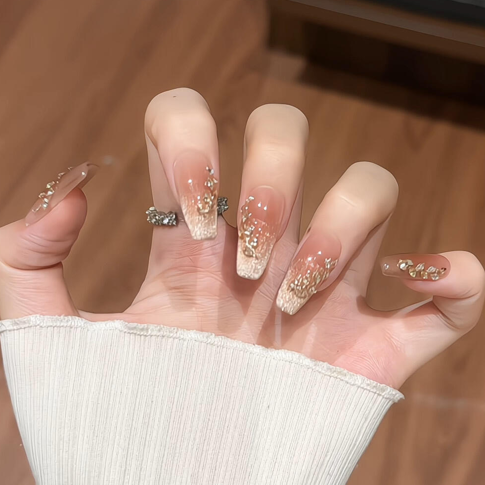 【月光银河】穿戴甲片2025新款高级感美甲穿戴甲片穿戴式手工甲片