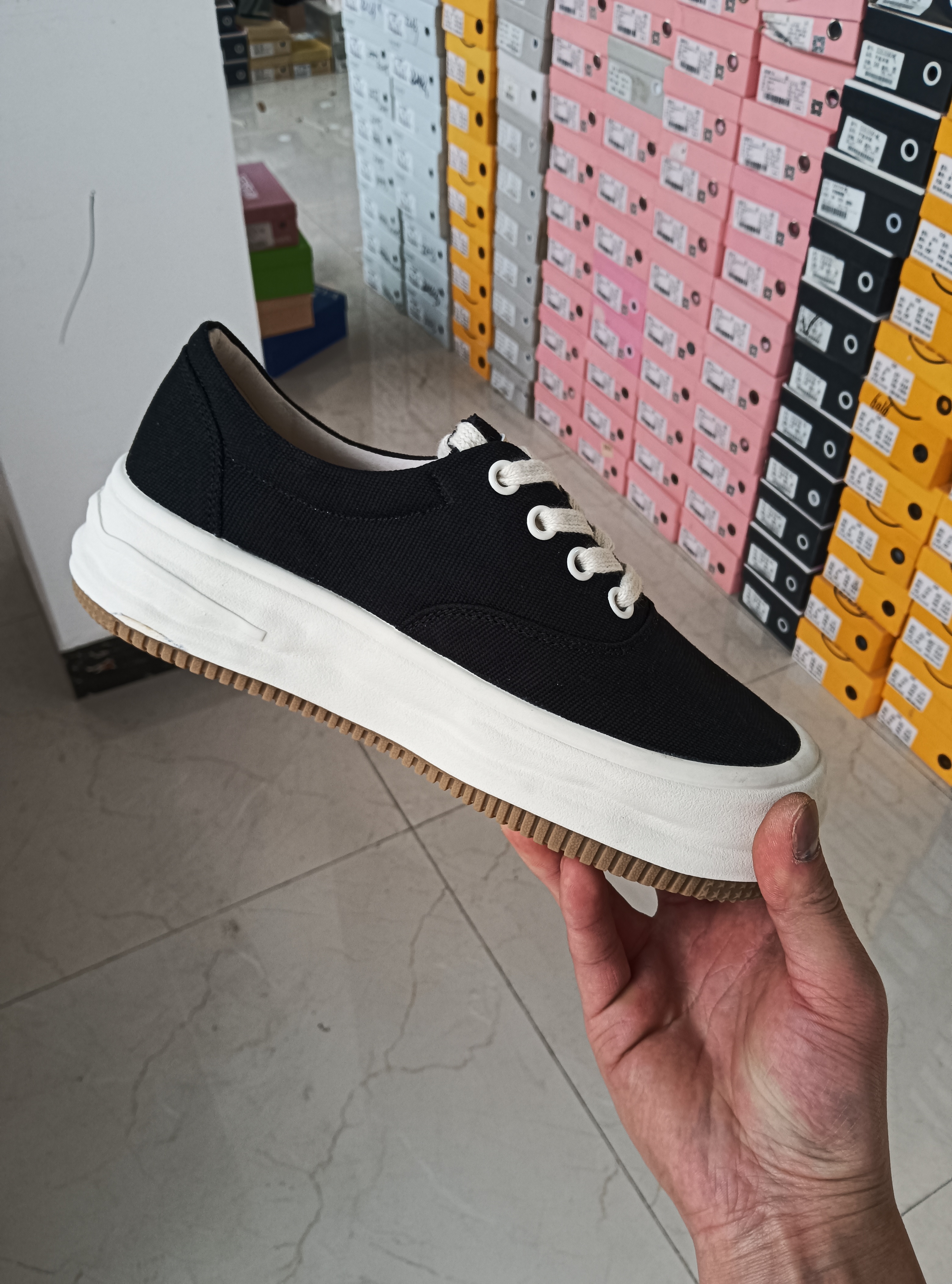 新款26178低帮帆布鞋百搭休闲圆头