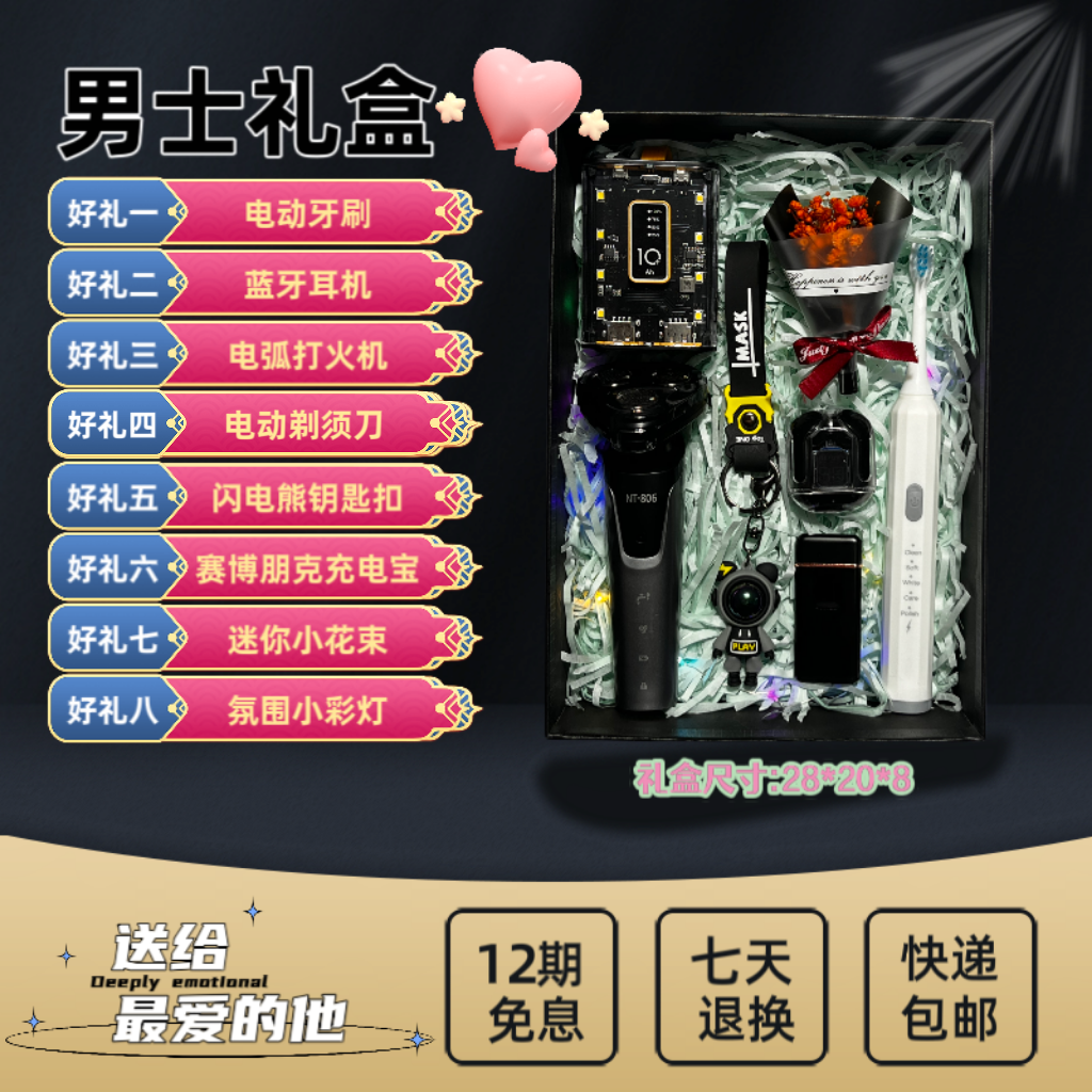 惊喜走心生日礼物送爸爸实用高档送男士老公男友中秋礼盒2024新款