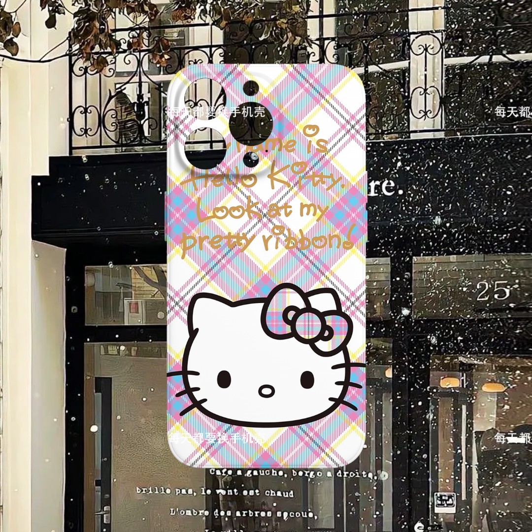 【25】小米OPPO安卓菱格KT适用iPhone15手机壳16防摔14菲林软壳全包