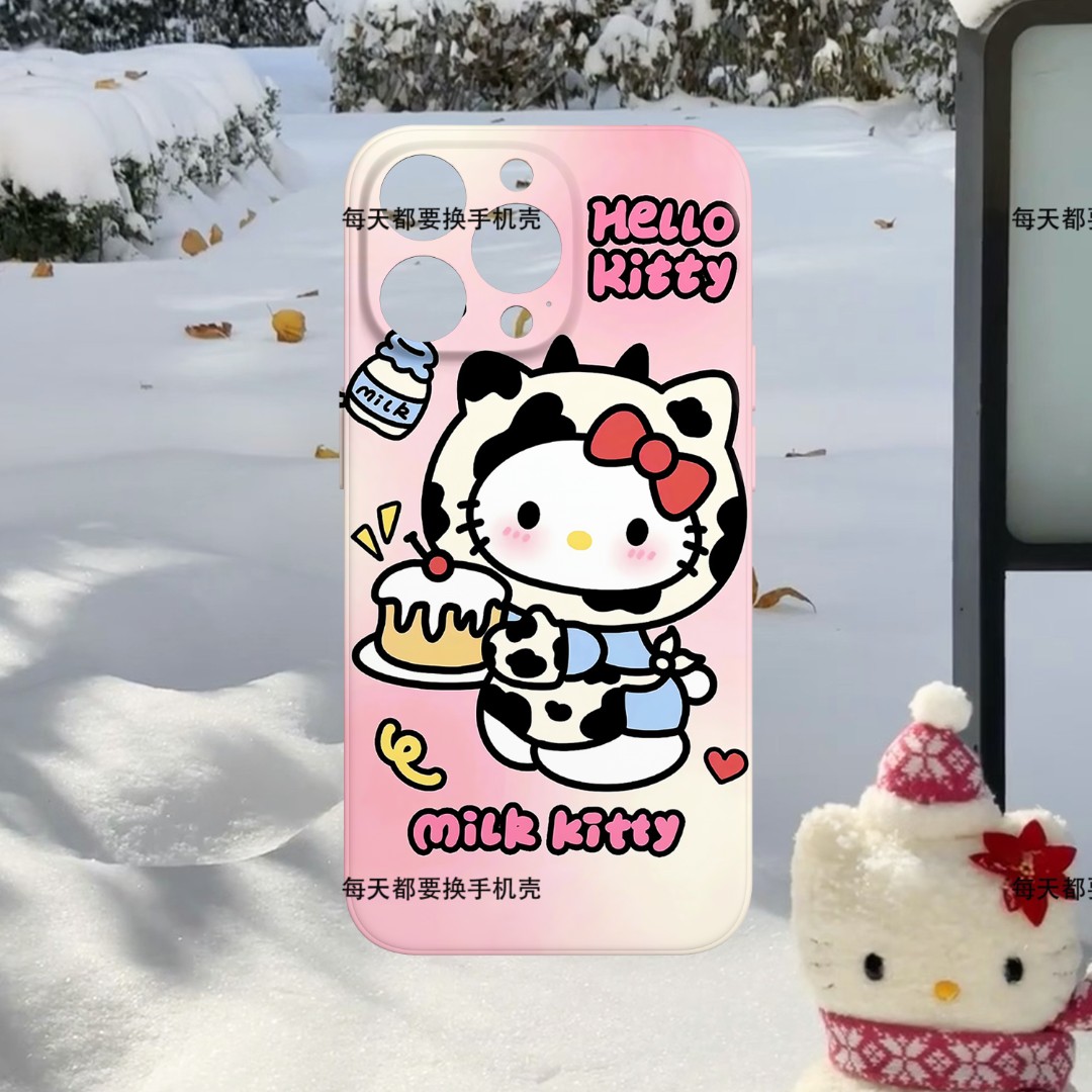 【9】红米一加安卓苹果15PM手机壳防摔16proKT奶牛猫咪菲林软壳全包