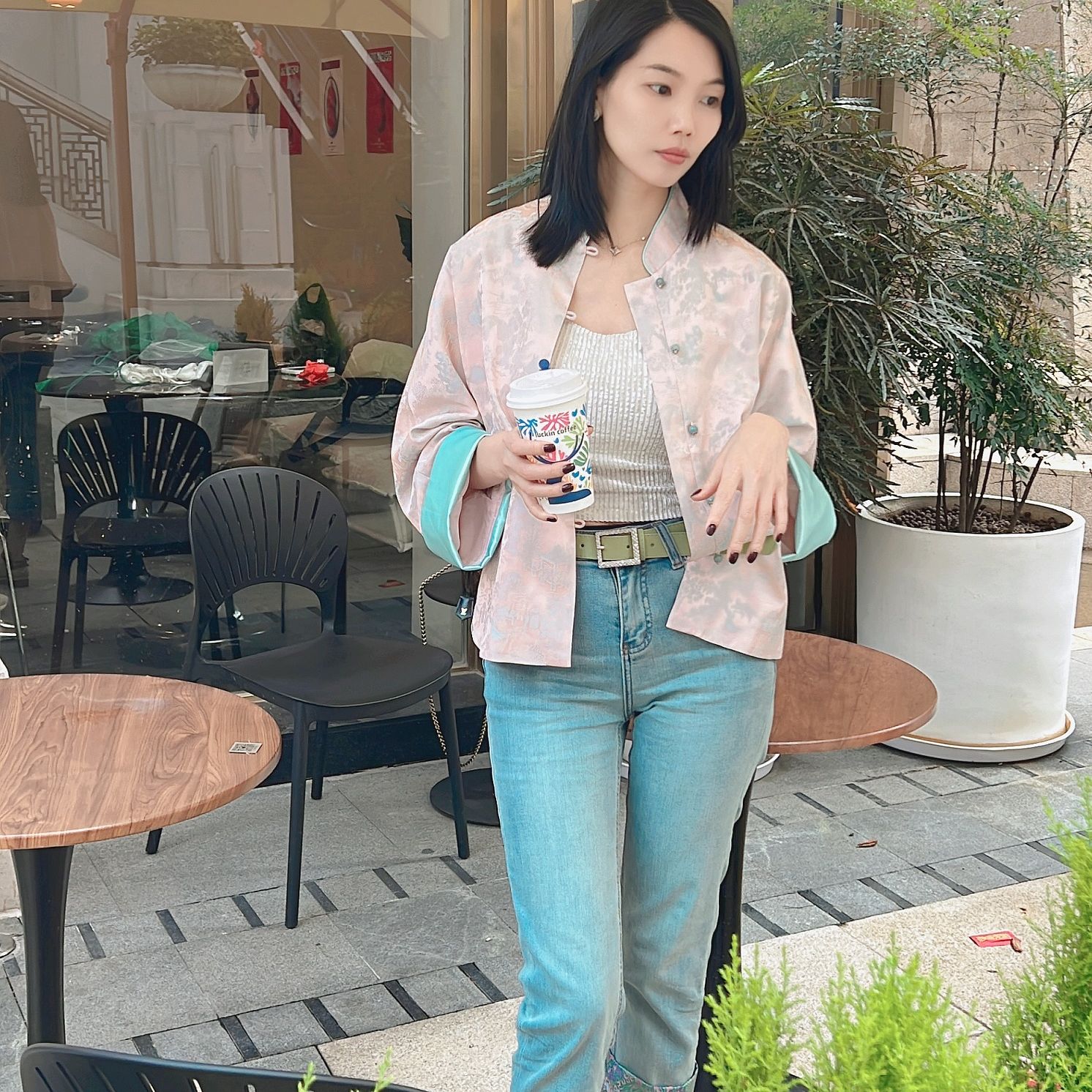 （可可粉丝专属）女装精品时尚气质休闲轻奢百搭女士小众印花春夏