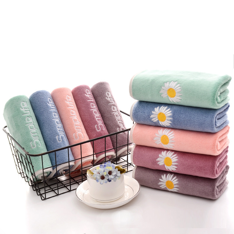 家用洗脸毛巾包头挂巾非纯棉干发巾加厚不掉毛擦头洗发吸水大毛巾