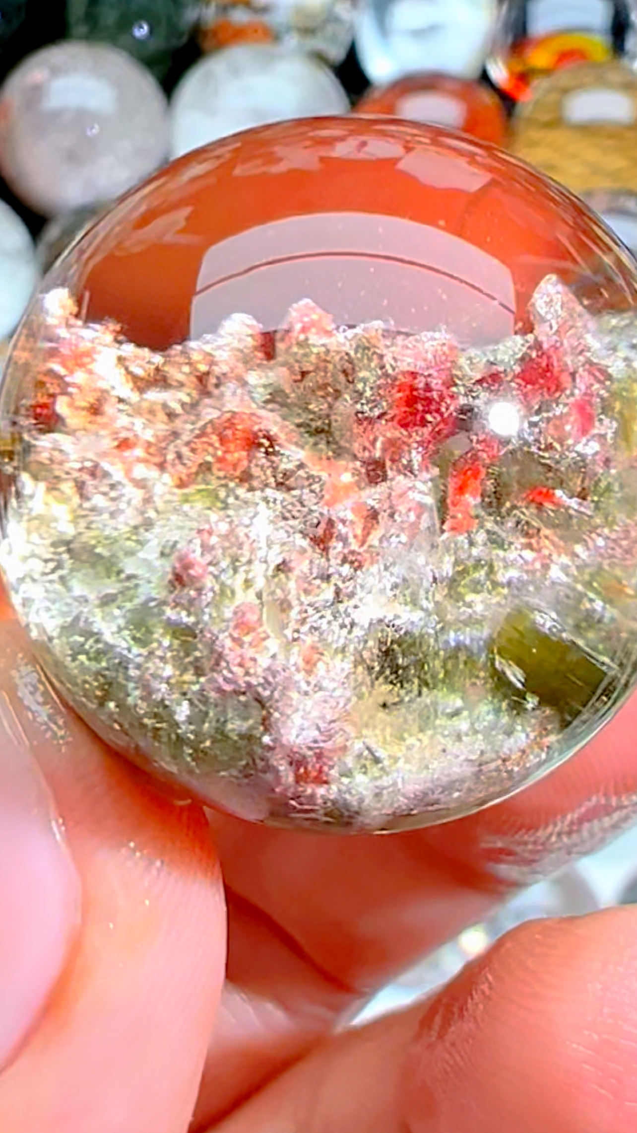 天然水晶高品矿体包裹体单珠