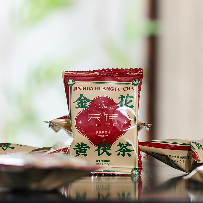 陕西茯茶|乐佛出品|金花茯茶|散装无盒66克（12颗）