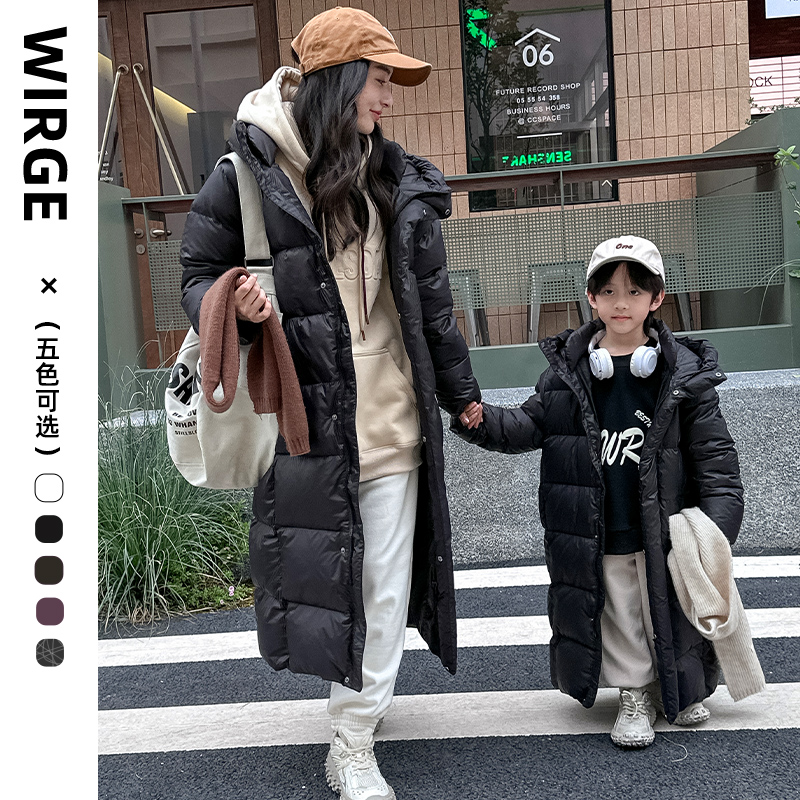 【李颜专属】【顾奈】韦氏新款亲子加长羽绒服童冬外套加厚鸭绒休闲