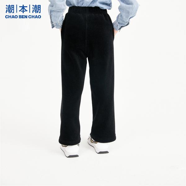 潮本潮冬装新女童长裤中大童休闲裤厚绒灯芯绒儿童05237C75865