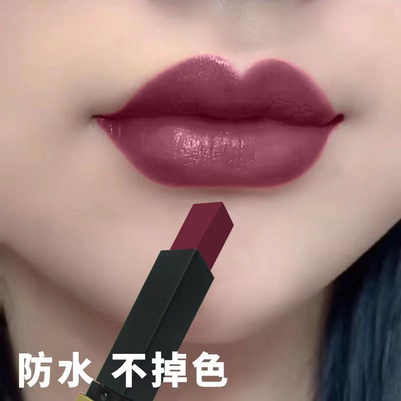 防水不掉色正红色显白正品不掉色不沾杯不脱色豆沙色口红正品哑光