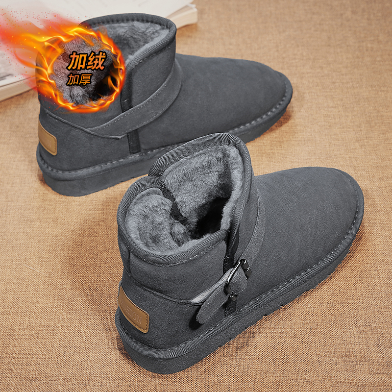 回力瑞雪地靴男鞋冬季加绒保暖皮毛一体东北棉鞋户外零下40度抗寒