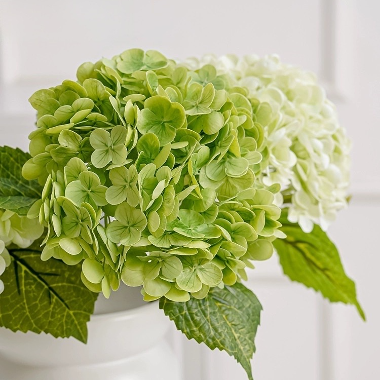 仿真干花绣球花仿真花蓝色保湿手感花束客厅摆件摆设插画装饰假花