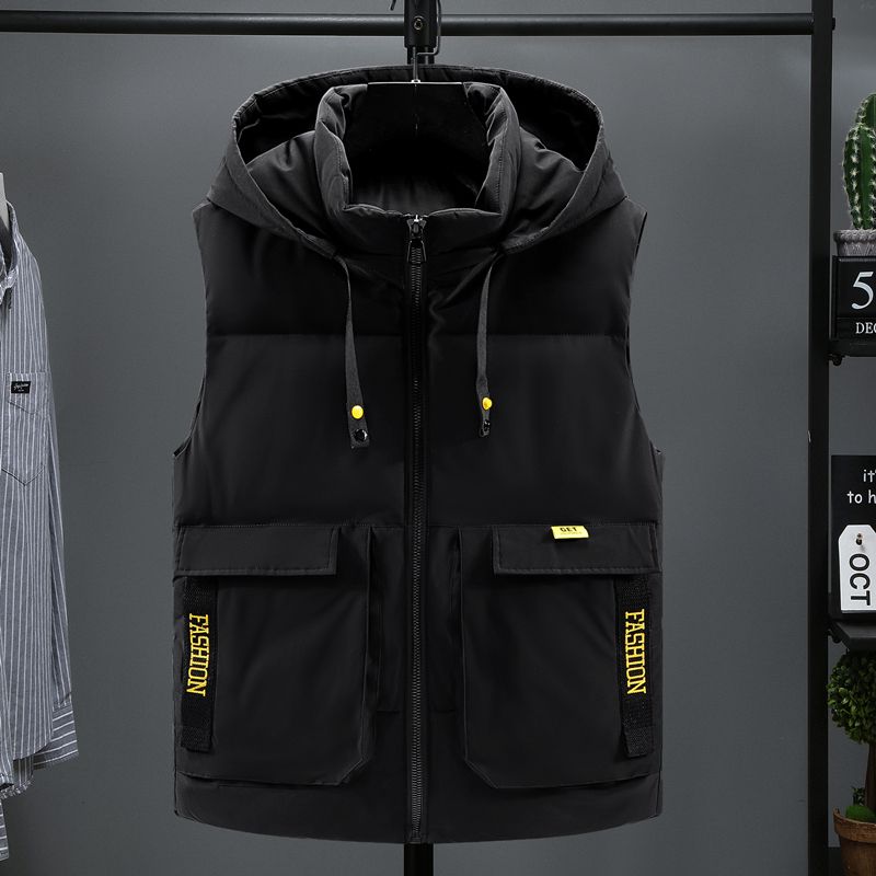 【小扬哥推荐】男款马甲秋冬加肥加大码韩版潮流棉棉坎肩保暖背心