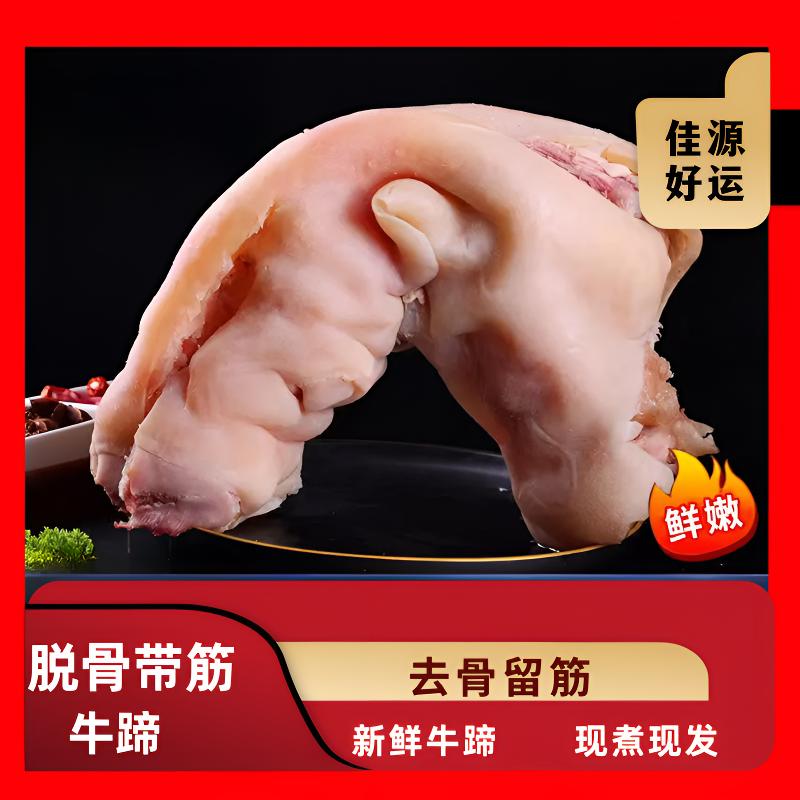 顺丰包邮 新鲜黄牛蹄 熟牛蹄去大骨现煮现发鲜嫩营养美味凉拌红烧