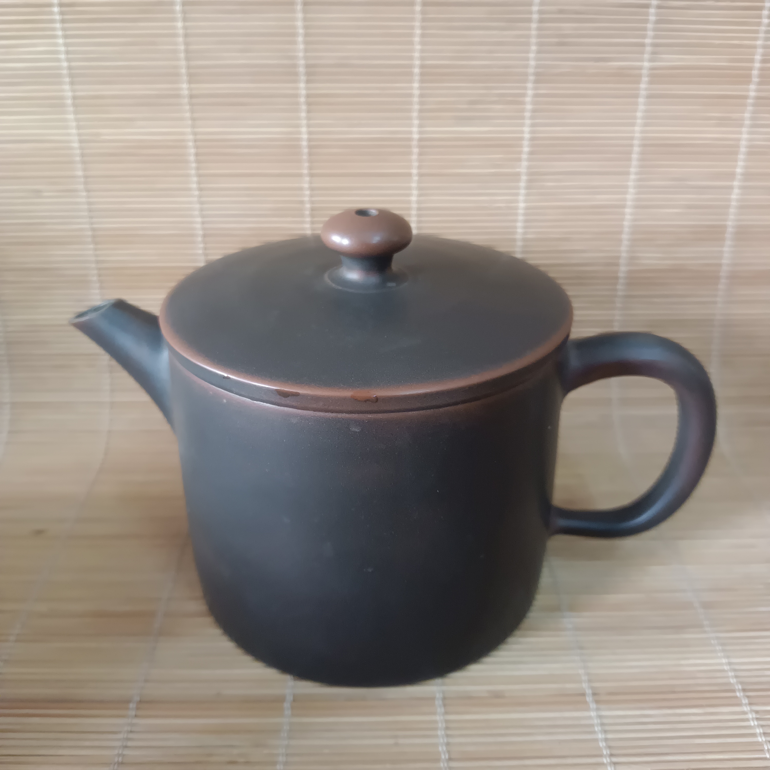 坭兴陶茶壶高桶金壶  250毫升