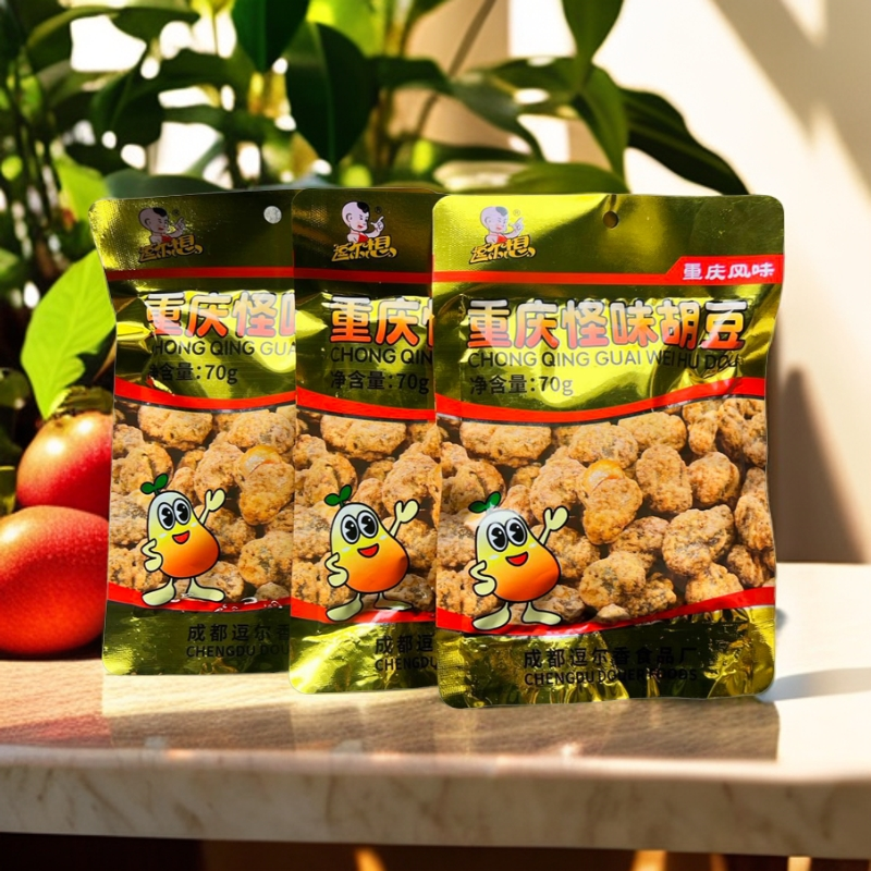 【新疆包邮】重庆风味70g独立包装怪味胡豆3包网红零食馋嘴小零食